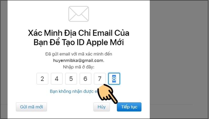 Cách tạo iCloud/Apple ID trên máy tính bước 5